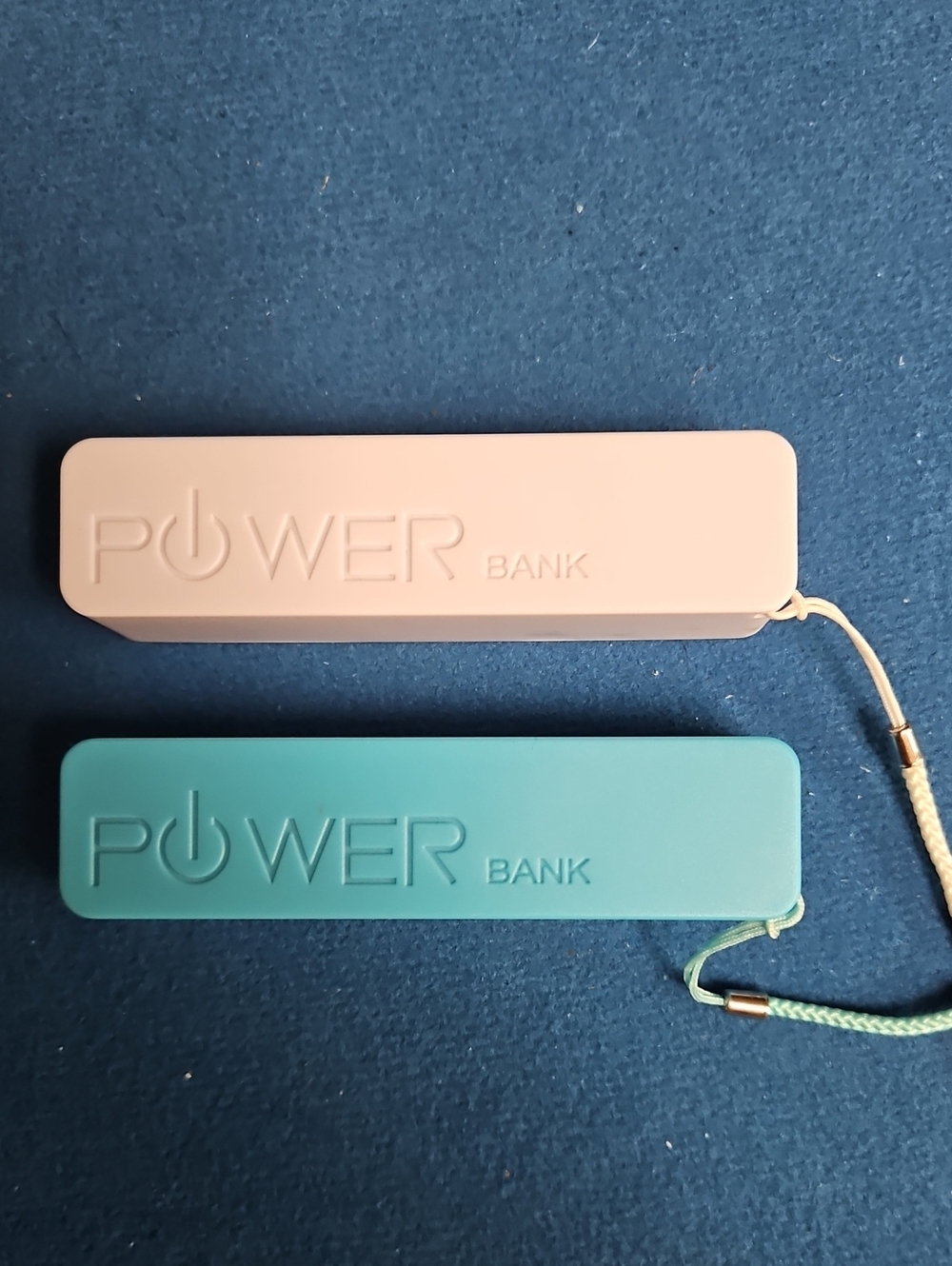 Portable Power Bank Duo - Pink & Teal